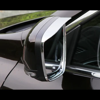 Para a Renault Kadjar 2015 2016 2017 2018 espelho retrovisor de Carro bloco de chuva sobrancelha Guarnições de Visão Traseira do Quadro Auto Estilo