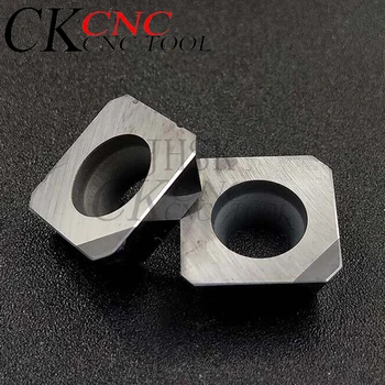 2PCS SEHT1204 CBN SEHT1204 PCD CNC Diamante Inserir CNC de Usinagem de Metais não-Ferrosos Fresa Torno de Alumínio e de Cobre Processin