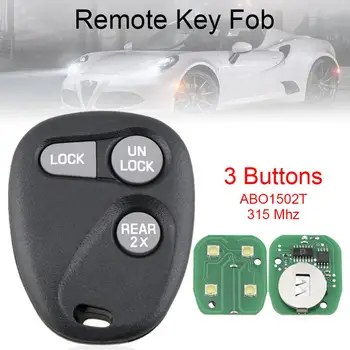 315Mhz 3 Botão Durável Carro Remoto, Entrada Sem chave Key Fob FCC: ABO1502T de Ajuste para o Chevrolet Tahoe