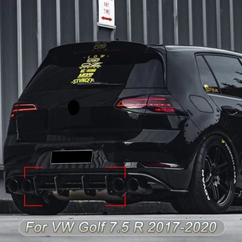 Para VW Golf 7.5 R Mc 7.5 R pára-choques Traseiro com Difusor Lip Spoiler Traseiro, Protetor de pára-choque De 2017 2018 2019 2020 Corpo Kits de Ajuste de Preto Novo