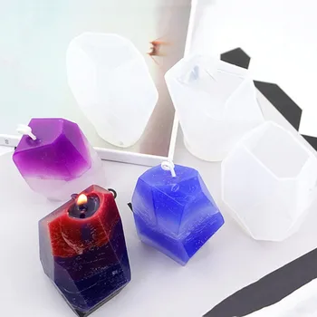 Transparente espelho molde de silicone DIY manual perfumado vela do molde de gesso, sabão, mofo epóxi jóias ferramentas