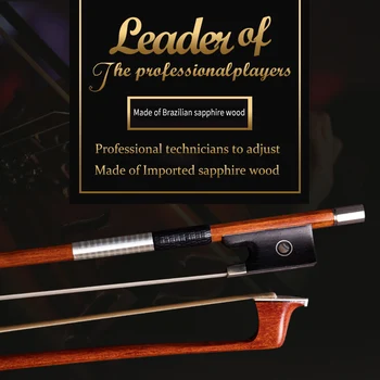 Coleção Mestre Do Violino Bow4/4 Seleccionado De Madeira Arco De Violino Prata Acessórios Boutique Arcos 4/4