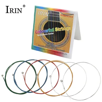 IRIN 0.012-0.053 Polegadas Cordas de Violão Conjunto de Aço Inoxidável Colorido Revestidos de Ligas de Cobre Ferida Acessórios para Guitarra