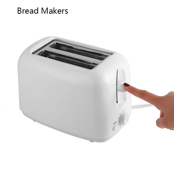 Torradeira de pão com Miolo Removível Bandeja Torradeiras, Aparelhos de Cozinha Casa 6 Definições de Temperatura Semi-automática, pequeno-Almoço Torradeira