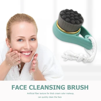 Elétrico de Limpeza Facial Massagem Escova Manual de Pele-friendly Limpeza Facial Pincel de Prático Suave Curto Cravo Escova