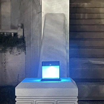 LED Solar Praça Coluna da Lâmpada de Fácil Instalação Waterproof a Iluminação da Paisagem Bateria Recarregável Interruptor de Controle para o Jardim de Casa