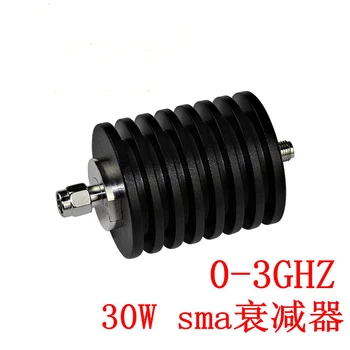 30W SMA Conector Fixo Coaxial Atenuador, 1db-40db, 0-4GHz, 50 Ohms,