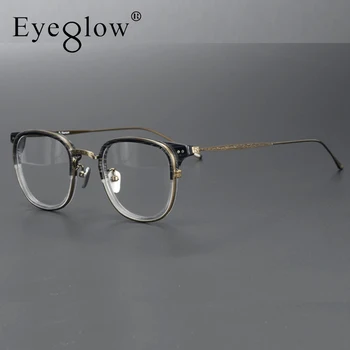 2020 Óculos de Armação de Titânio de Óculos de grau as Mulheres Miopia Óculos de Quadros para os homens Vintage do Japão Designer da Marca de Óculos