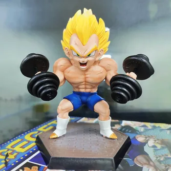 17cm de Anime Dragon Ball Z de Fitness Vegeta IV Goku, Gohan Figura de Ação de PVC de Coleta de Modelo Estatueta Brinquedos Presentes Decoração
