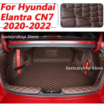 Para Hyundai Elantra, CN7 2020 2021 2022 Carro, Tudo Rodeado de Trás do Tronco Esteira de Carga de Inicialização do Forro de Bandeja Traseira de Inicialização de Bagagem Cobertura de Almofada
