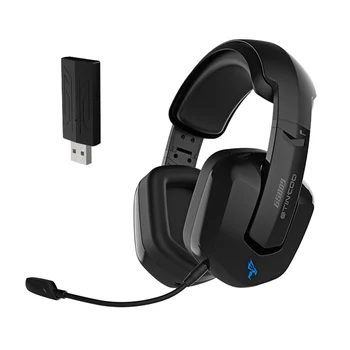 Somic GS809 2.4 G sem Fio Ruído Cancelando Auscultadores Estéreo Baixo Sobre o Ouvido compatível com Bluetooth Fone de ouvido para Jogos Fones de ouvido com Microfone
