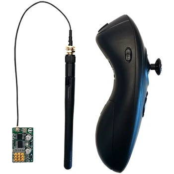 1Set 2,4 G 3CH Rádio Kits de Controle Remoto Transmissor+Receptor+Antena Booster de Controlo à Distância de 500M Para RC Tug Isca