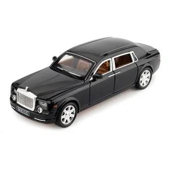 Escala 1/24 de 20,5 CM de luxo, presidente da Rolls-RoyceS Fantasma com a Bela modelo fundido carro mini coleções criança para brinquedos
