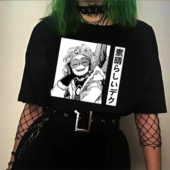 Homens Anime T-Shirt Meu Herói Academia Gaviões Bnha Hip Hop Tops, Camisetas Unisex