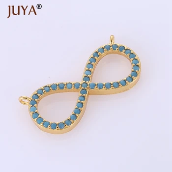fazer a jóia de suprimentos strass azul infinito charme pingentes para fazer jóias diy pulseiras colares com pingente de acessórios