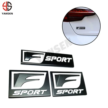 Personalizado F Sport Liga de Metal Emblema Emblema 3D Decalque do Lexus CT É NX RX GS GX IX ES LS RC LX Exterior Adesivos de carros