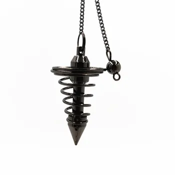 bruxa pingente pêndulo de radiestesia Vidência Ponto de Bola Egípcio Bobina de cobre pendulo radiestesia pingentes para fazer jóias