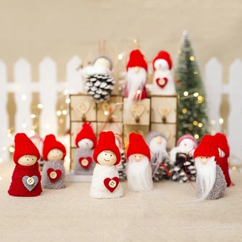 3 Pces Por O Saco De Boneca Pingente Criativos Mini-Boneca De Natal Pine Cone De Natal Árvore De Natal Decoração De Acessórios Para Festa Decoração Pendente