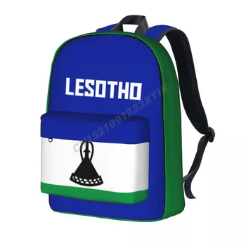 Unisex Mochila Lesotho Bandeira Do Ponto Mochila Saco De Mensageiro Caso Do Portátil Bolsa De Viagem Mochila De Presente