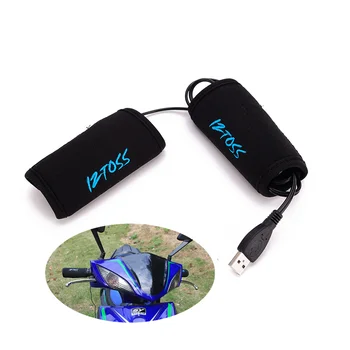 1 Par Aquecida Aderência USB Elétrica Profissional Aquecida de Aperto do Guiador mais Quentes para Electrombile Motocicleta