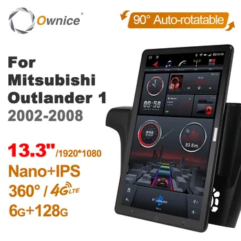 Android 10.0 Ownice auto-Rádio Auto para Mitsubishi Outlander 1 2002-2008 com 13,3
