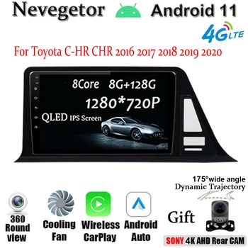 Android 11 wi-FI auto-Rádio Multimédia Player de Vídeo Autoradio Estéreo Para Toyota C-RH CHR 2016 2017 2018 2019 2020 Link de Espelho DVD