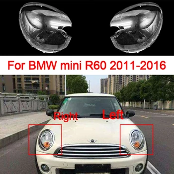 Para BMW MINI R60 2011-2016 Farol Dianteiro do Shell Abajur Farol de Vidro Transparente Abajur Tampa do Farol Tampa da Lente