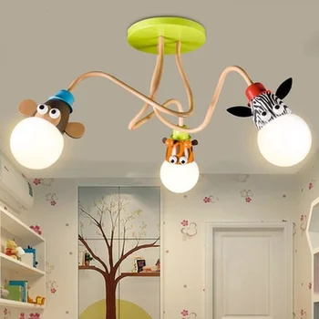 crianças de luz modelo animal Girafa linda lâmpadas para crianças de quartos Filho da luz de teto iluminação da decoração quarto para criança