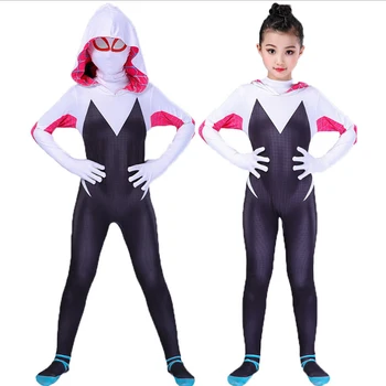 2021 Novo 3D Crianças Mulheres Traje Apertado Terno Jersey Girl Cosplay Trajes de Halloween Para Meninas
