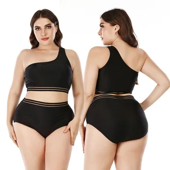 Plus Size Swimwear das Mulheres 2022 Push-Up Tankini Mulheres de Maiô Copo Grande de Biquini Tamanho Grande Maiô de Duas peças para as Mulheres do maiô