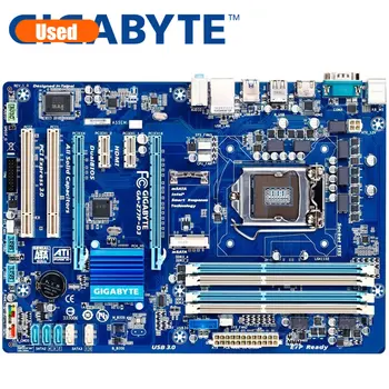 GIGABYTE GA-Z77P-D3 Desktop placa-Mãe Z77 Socket LGA 1155 i3 i5 i7 DDR3 32G ATX UEFI BIOS Original Z77P-D3 Usado