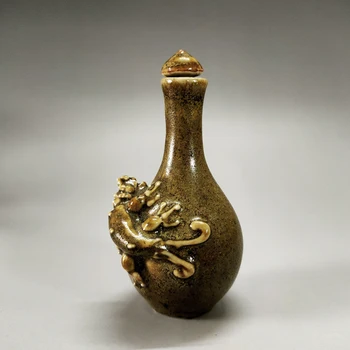 Elaborar Interessante Chinês de estilo Antigo, Coleção, Decoração de Porcelana Lagarto Snuff Bottle
