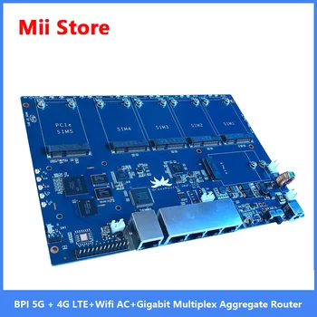Banana PI BPI 5G + 4G+wi-Fi AC+Gigabit Multiplex Roteador de Agregação
