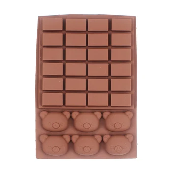O Urso E O Caixa De Bolo De Chocolate, Decoração Do Molde De Silicone Para Confecção De Utensílios De Cozinha Utensílios De Cozinha Padaria Pastelaria