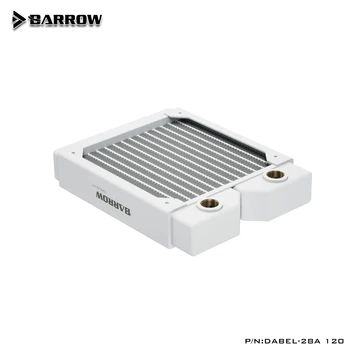 BARROW Dabel-28a 120 240 360 480 MM de Espessura de Cobre 28MM Branco Radiador Computador de Água de Resfriamento Líquido Permutador de G1/4 para 12 cm Fãs