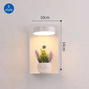 Quarto LED Luzes de Parede Com Interruptor de 5V 2.1 UM Carregamento USB Interface Com Flor Luminária Wandlamp Interior Luminárias Deco Maison
