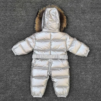 menina -30 macacões graus Rússia o inverno de roupas de bebê de neve desgaste para baixo do casaco snowsuits para crianças casacos de meninos meninas rapazes raparigas roupas