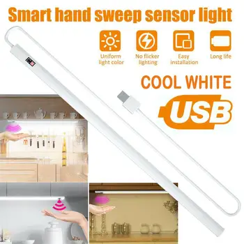 LED Luzes da Noite Recarregável USB Corpo do Sensor de Luz Para o Armário de Cozinha guarda-Roupa LampStaircase Parede Decorativa Lâmpada Cozinha nova