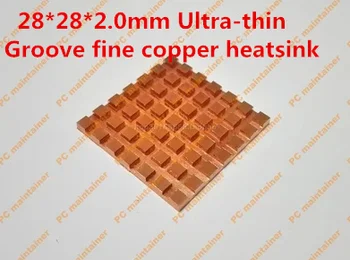 28*28*2.0 mm Ultra-fino Sulco fino de cobre de vídeo, memória interna de armazenamento de BGA Roteador Caixa Superior do Conjunto do dissipador de calor do Chip