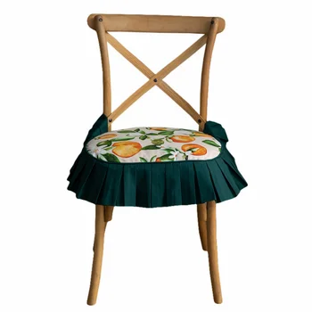 Família Pastoral Estilo De Textura Macia, De Alta Qualidade Tecido Cadeira Tapete Simples Projetado Moderno Flor Fruto Cadeira Coberta Padrão