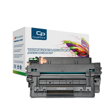 civoprint Q7551X 7551A 51A 51X Cartucho de Toner Compatível para impressoras HP LaserJet P3005 P3005D P3005N P3005DN P3005X P3004 P3004N P3004D
