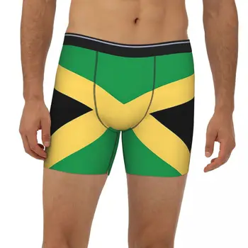 Bandeira Da Jamaica Cuecas Breathbale Calcinha Underwear Masculino Impressão Shorts, Cuecas Boxer estendido cueca