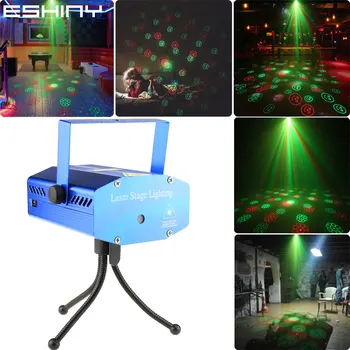 Mini R&G Laser 24 Xmas Padrões de Projetor Bar e Clube de Iluminação de Luz de Dança de Discoteca Loja de Casa de Festa DJ Luzes da Fase de Mostrar Y24D2 Tripé