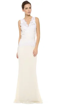 vestido formal frete grátis vestido de festa longo sexy sem encosto longo branco partido apliques de v-pescoço 2019 nova moda vestido de noite