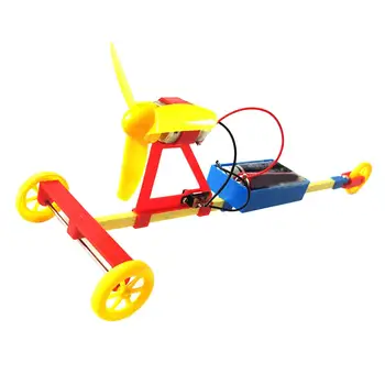 Ar Alimentado Carro de Corrida DIY Montagem do Modelo Garoto de Brinquedo Conjunto de Física de Aprendizagem Presente