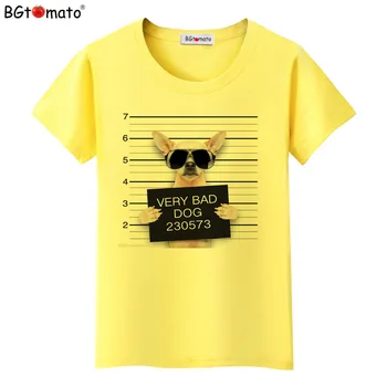 BGtomato Novo estilo Criativo T-shirts cães 3D camisas Legal de verão, Novidade tops de venda Quente marca de Tees