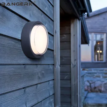 Nordic Exterior LED, Lâmpada de Parede de 12W IP65 Impermeável Moderno Candeeiro de Parede Luzes do Pátio com Jardim de Luz Decoração de Iluminação em Alumínio