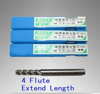5pcs/set 10mm quatro 4 Flauta HSS e Alumínio Expandido Moinho de Extremidade do Cortador CNC Pouco de Moagem Máquinas ferramentas, ferramentas de Corte.Ferramenta Torno