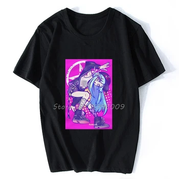 T-Shirt Pop Art Gangsta Japonês Japão Pastel Warhol, Lichtenstein Cultura Pop Feminino Menina Anime Homens Do Algodão Do T-Shirt Hip Hop Tees