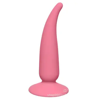 Atacado Adulto do Sexo Brinquedos de Silicone Plug Anal com Forte ventosa Vibrador Masturbação Anal Vaginal Estimulador Plug anal Adultos S